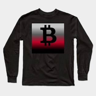 The black bloodstone bitcoin Long Sleeve T-Shirt